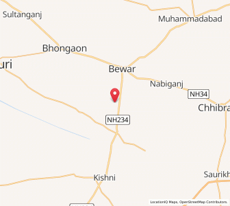Map of Chilgarh, Uttar Pradesh