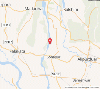 Map of Chillapata, West Bengal