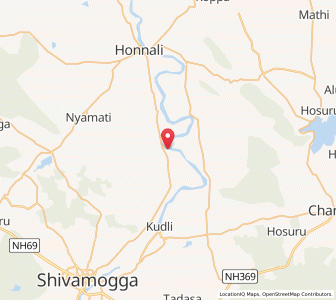 Map of Chillur, Karnataka