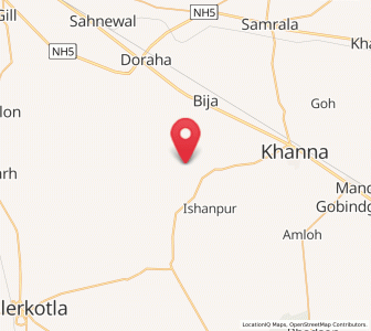 Map of Chima, Punjab