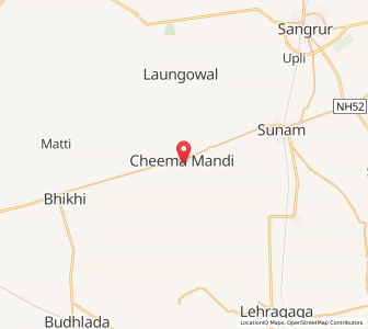 Map of Chiman, Punjab