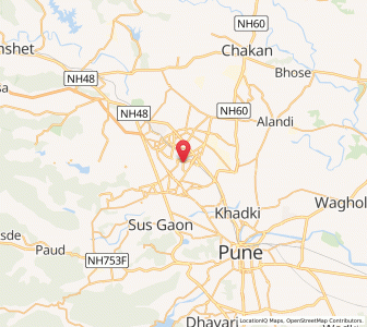Map of Chinchvad, Maharashtra