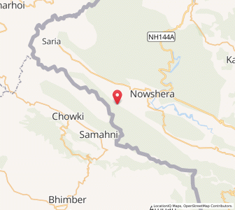 Map of Chindheka Chahi, Kashmir