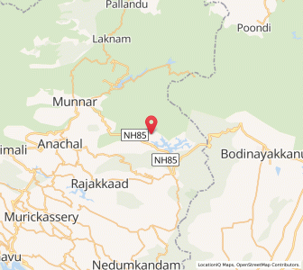 Map of Chinnakanal, Kerala