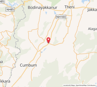 Map of Chinnamanur, Tamil Nadu