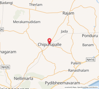Map of Chipurupalle, Andhra Pradesh