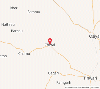 Map of Chirai, Rajasthan