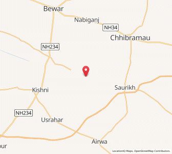 Map of Chiraiyahar, Uttar Pradesh
