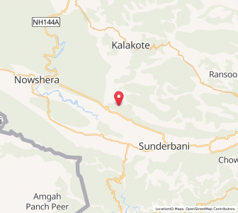 Map of Chiral, Kashmir