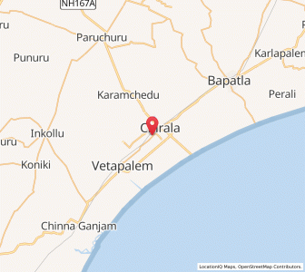 Map of Chirala, Andhra Pradesh