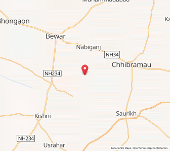 Map of Chirawar, Uttar Pradesh