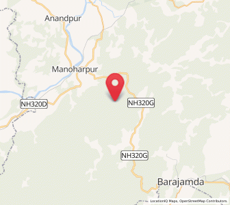Map of Chiria, Jharkhand