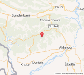 Map of Chirian, Kashmir