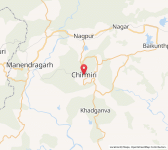 Map of Chirmiri, Chhattisgarh