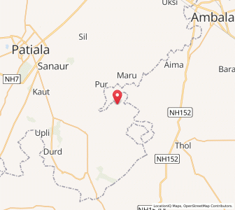 Map of Chirwi, Punjab