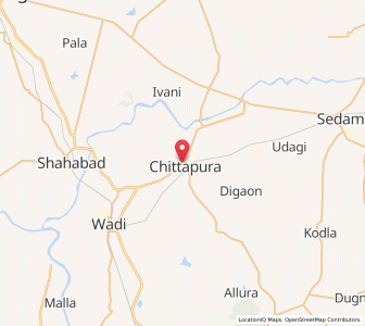 Map of Chitapur, Karnataka