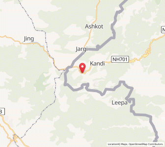 Map of Chitarkot, Kashmir