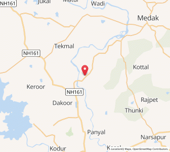Map of Chitkul, Andhra Pradesh