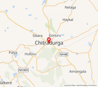 Map of Chitradurga, Karnataka