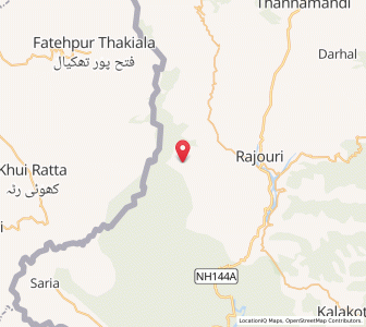Map of Chitti Banri, Kashmir