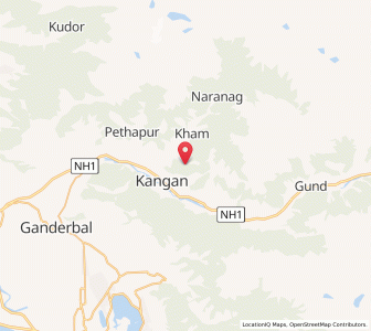 Map of Chokibal, Kashmir