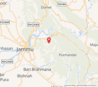 Map of Choldian, Kashmir