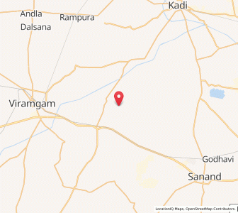 Map of Chor Warodra, Gujarat