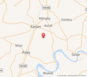 Map of Choranda, Gujarat