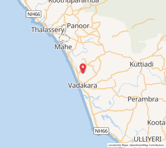 Map of Chorod, Kerala