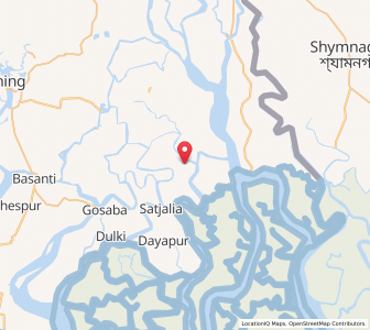 Map of Chota Mollakhali, West Bengal