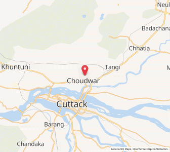 Map of Choudwar, Odisha
