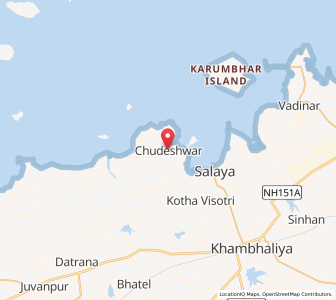 Map of Chudeswar, Gujarat