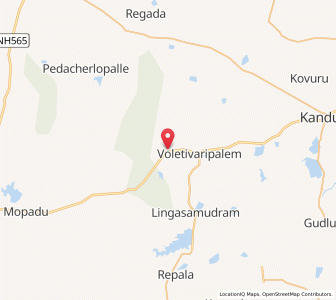 Map of Chundi, Andhra Pradesh