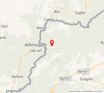 Map of Chunkan Baihk, Kashmir