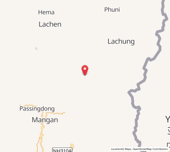 Map of Chuntang, Sikkim