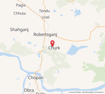 Map of Churk, Uttar Pradesh