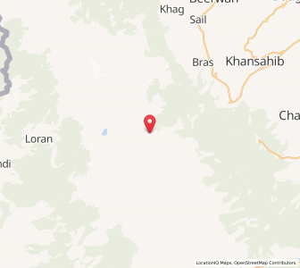 Map of Churpal, Kashmir