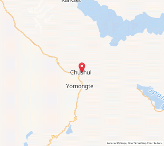 Map of Chushul, Kashmir