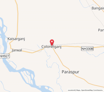 Map of Colonelganj, Uttar Pradesh