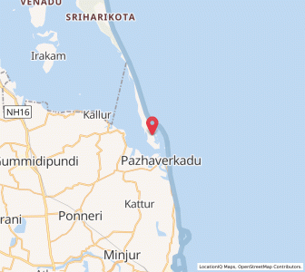 Map of Coromandel, Andhra Pradesh