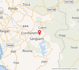 Map of Costi, Goa