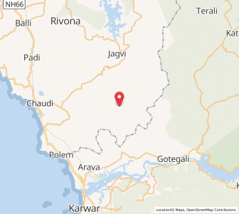 Map of Cotigao, Goa