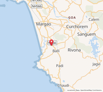 Map of Cuncolim, Goa