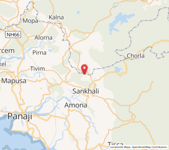Map of Curchirem, Goa