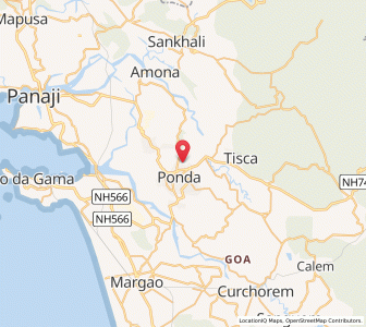Map of Curti, Goa