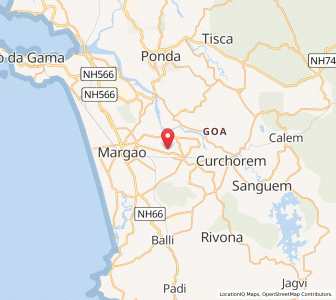 Map of Curtorim, Goa