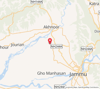 Map of Dab Ditta, Kashmir