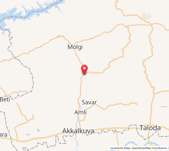 Map of Dab, Maharashtra