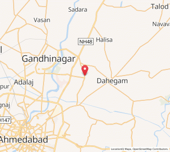Map of Dabhoda, Gujarat