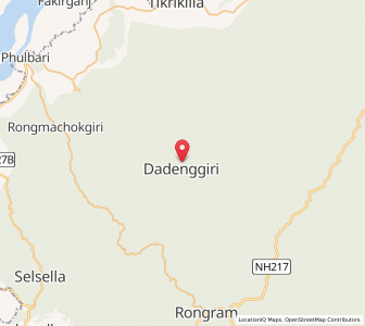 Map of Dabigiri, Meghalaya